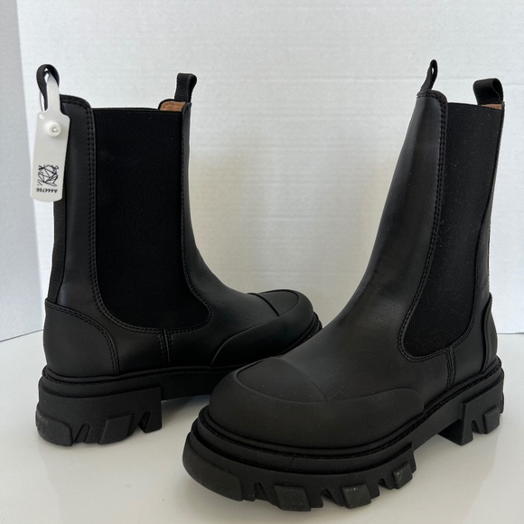 Ganni Cleated Mid Chelsea Boots EU 40 - Picture 1 of 9